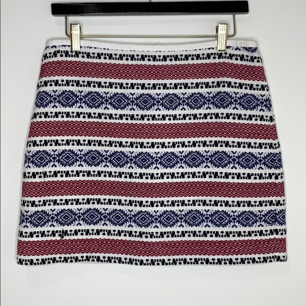 Madewell Aztec Striped Skirt 4
